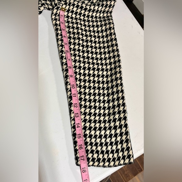 John Roberts classic black cream checkered coat size 14 - Picture 7 of 10